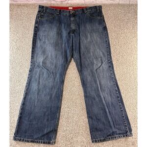 Y2K 2000s Dockers Relaxed Fit Baggy Dark Wash Jeans Mens Size 42X30